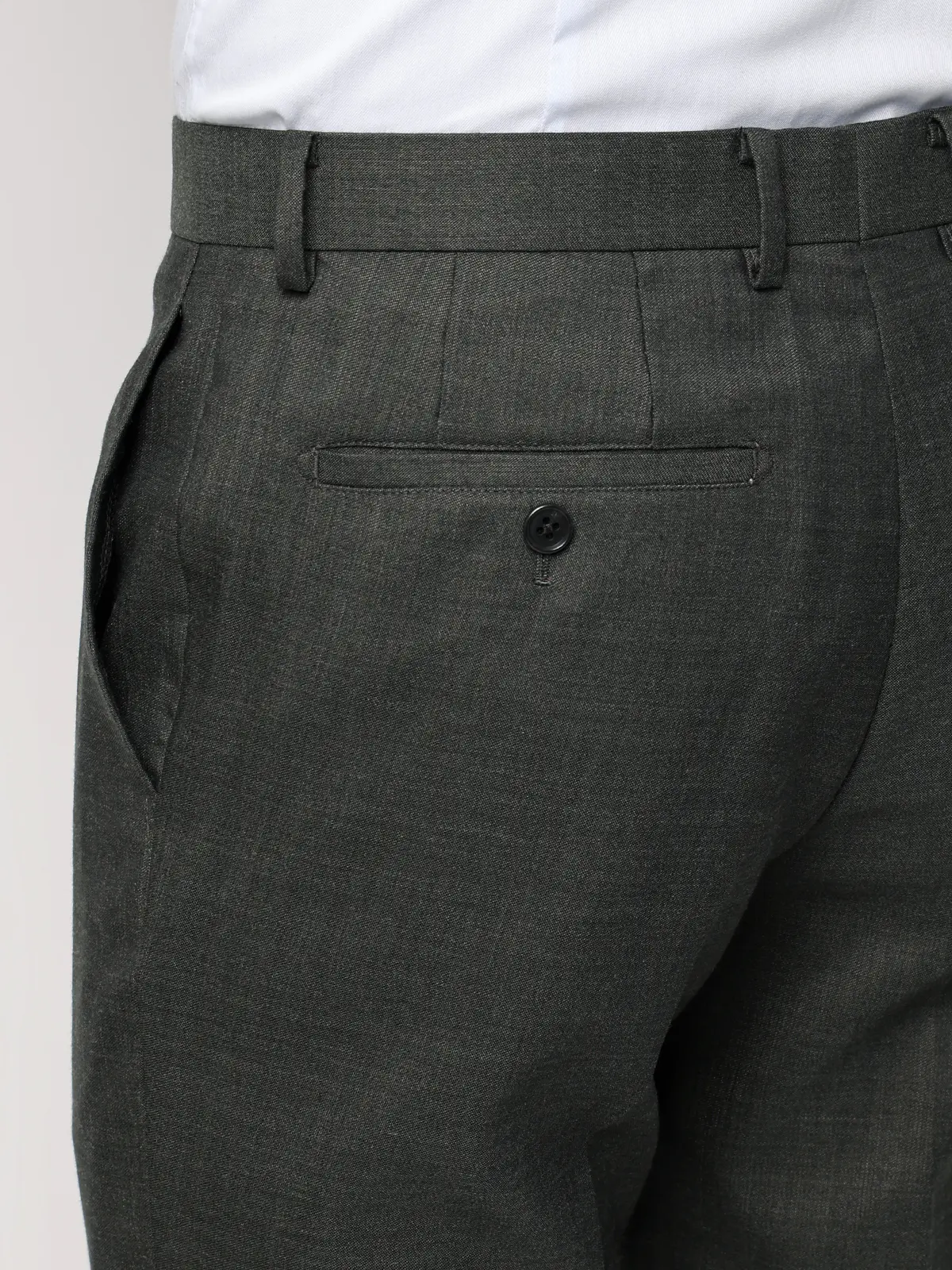 スーツ／スリーピース／ウォッシャブル／ストレッチ／2つボタン／CH25 グリーン 体型（DROP):スリム　8DROP(YA体),身長:160cm