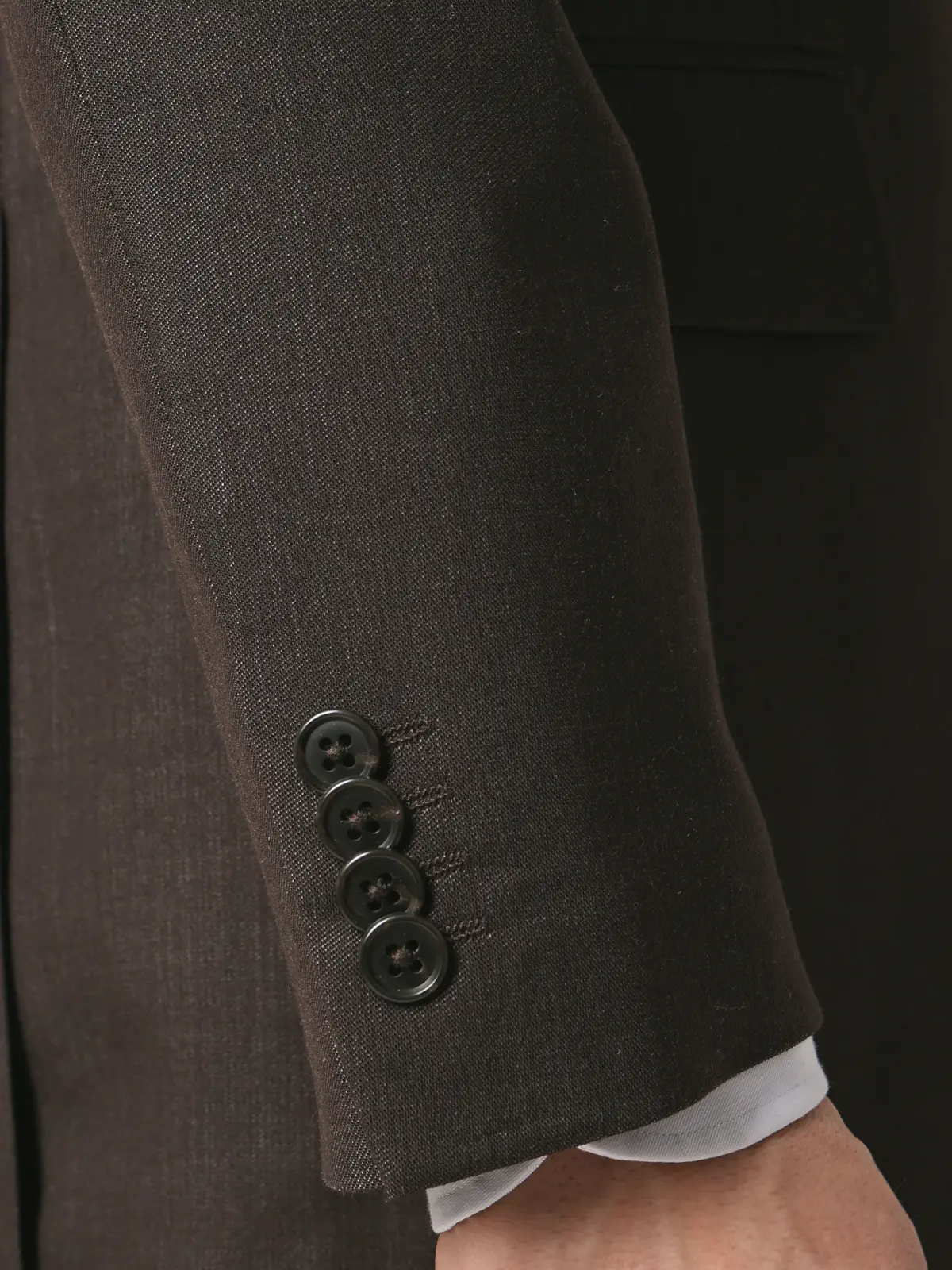 スーツ／スリーピース／ウォッシャブル／ストレッチ／2つボタン／CH25 ブラウン 体型（DROP):スリム　8DROP(YA体),身長:160cm