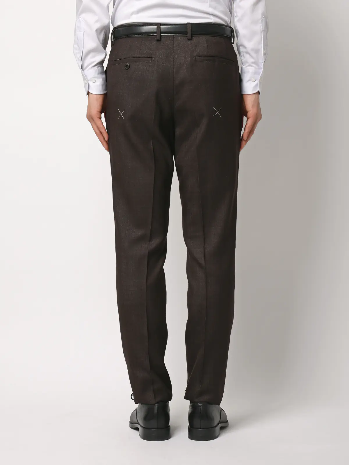 スーツ／スリーピース／ウォッシャブル／ストレッチ／2つボタン／CH25 ブラウン 体型（DROP):スリム　8DROP(YA体),身長:160cm