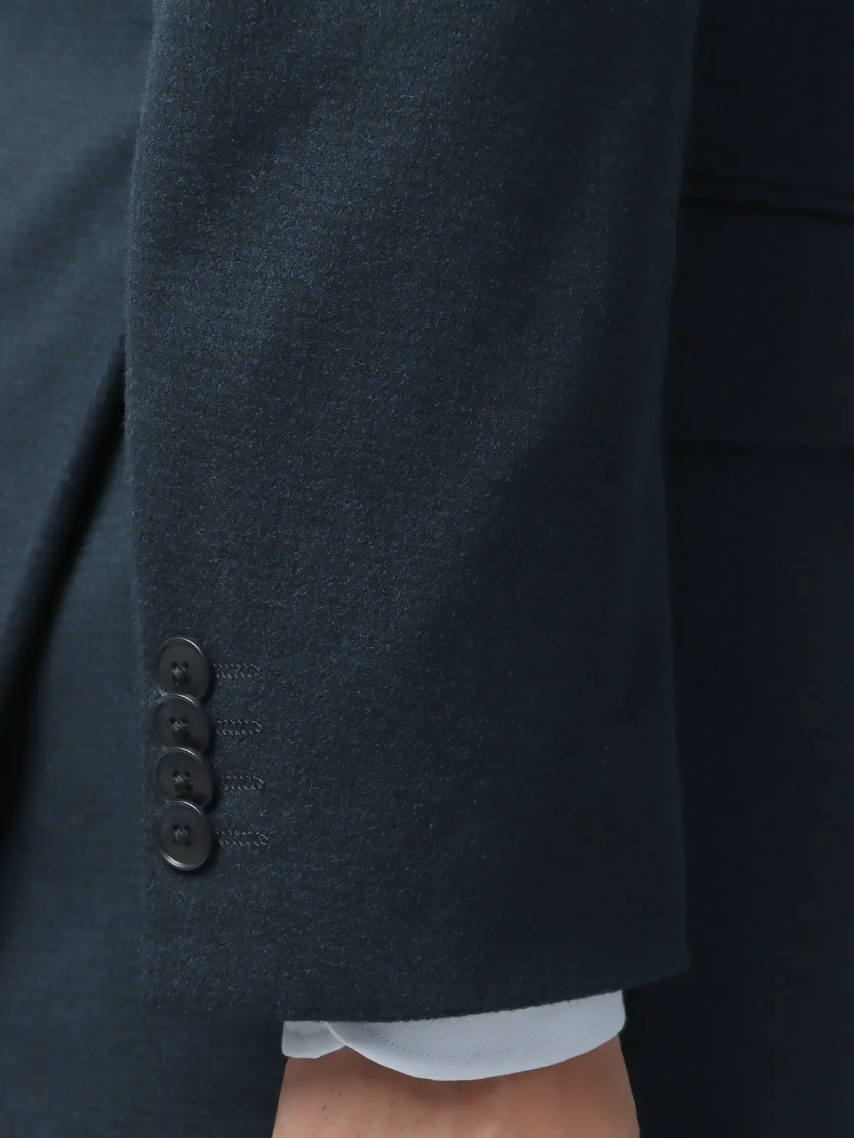 伸びるスーツ~Jersey~/ウォッシャブル/ストレッチ/3つボタン/ハウンドトゥース/TR27 ネイビー 体型(DROP):がっしり 2DROP(BE体),身長:190cm