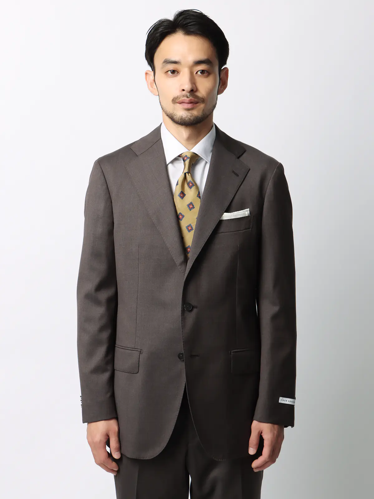 スーツ/3つボタン/Loro Piana 365/無地/TR27 ブラウン 体型(DROP):普通 6DROP(A体),身長:165cm