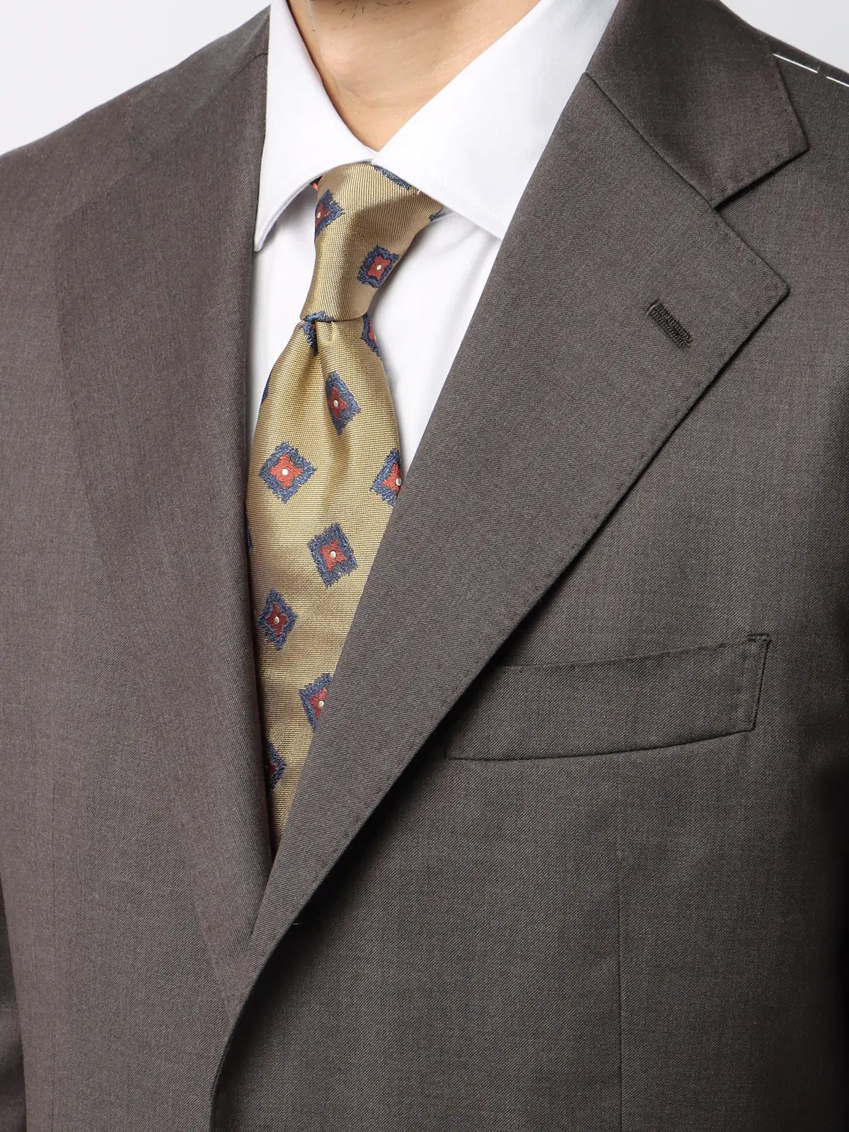 スーツ/3つボタン/Loro Piana 365/無地/TR27 ブラウン 体型(DROP):普通 6DROP(A体),身長:165cm