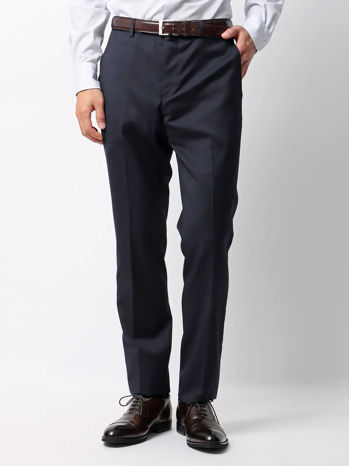 スーツ/3つボタン/Loro Piana 365/無地/TR27 ネイビー 体型(DROP):スリム 8DROP(YA体),身長:165cm