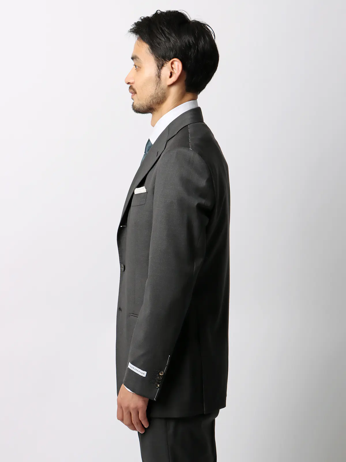 スーツ/3つボタン/Loro Piana 365/無地/TR27 グレー 体型(DROP):スリム 8DROP(YA体),身長:165cm