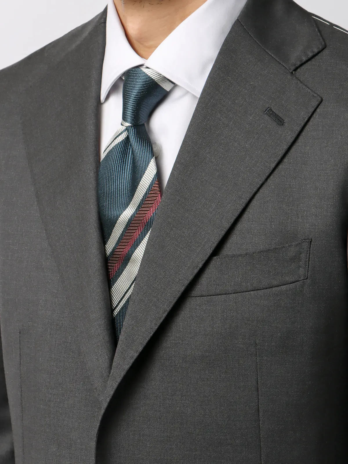 スーツ/3つボタン/Loro Piana 365/無地/TR27 グレー 体型(DROP):スリム 8DROP(YA体),身長:165cm