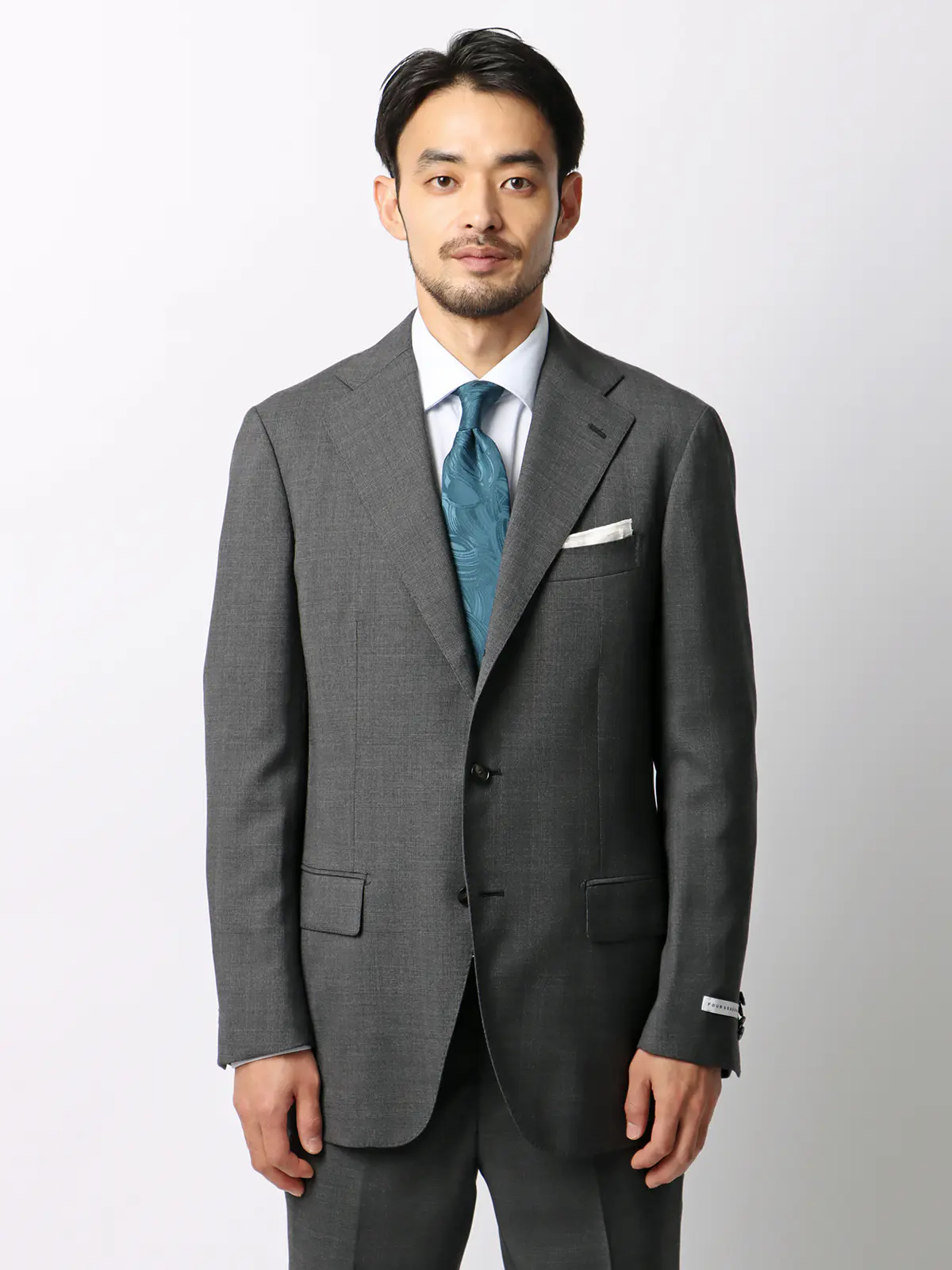スーツ/3つボタン/Loro Piana/ ZELANDER/グレンチェック/TR27 チャコール 体型(DROP):普通 6DROP(A体),身長:175cm