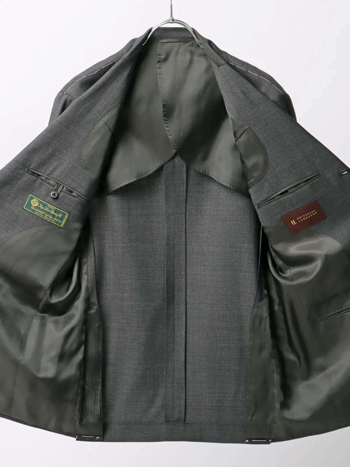 スーツ/3つボタン/Loro Piana/ ZELANDER/グレンチェック/TR27 チャコール 体型(DROP):普通 6DROP(A体),身長:175cm