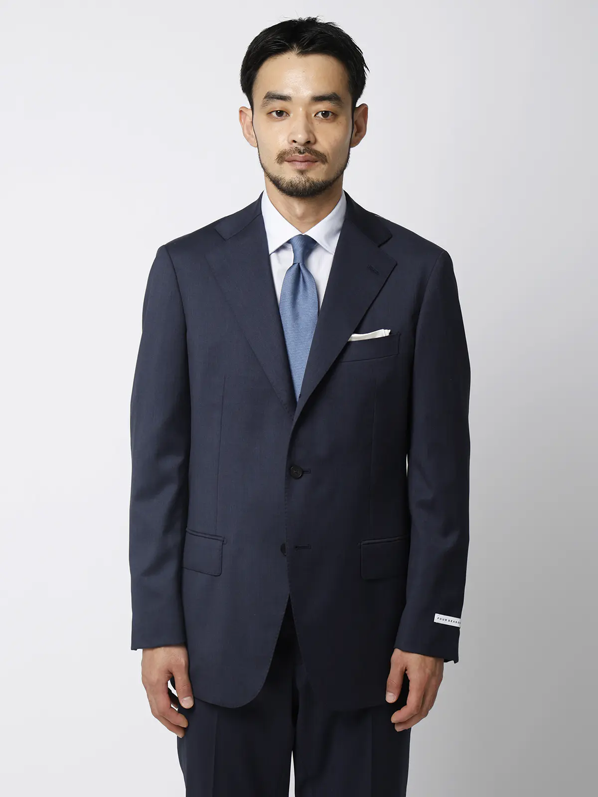 スーツ/3つボタン/無地/TR27 ブルー 体型(DROP):普通 6DROP(A体),身長:165cm