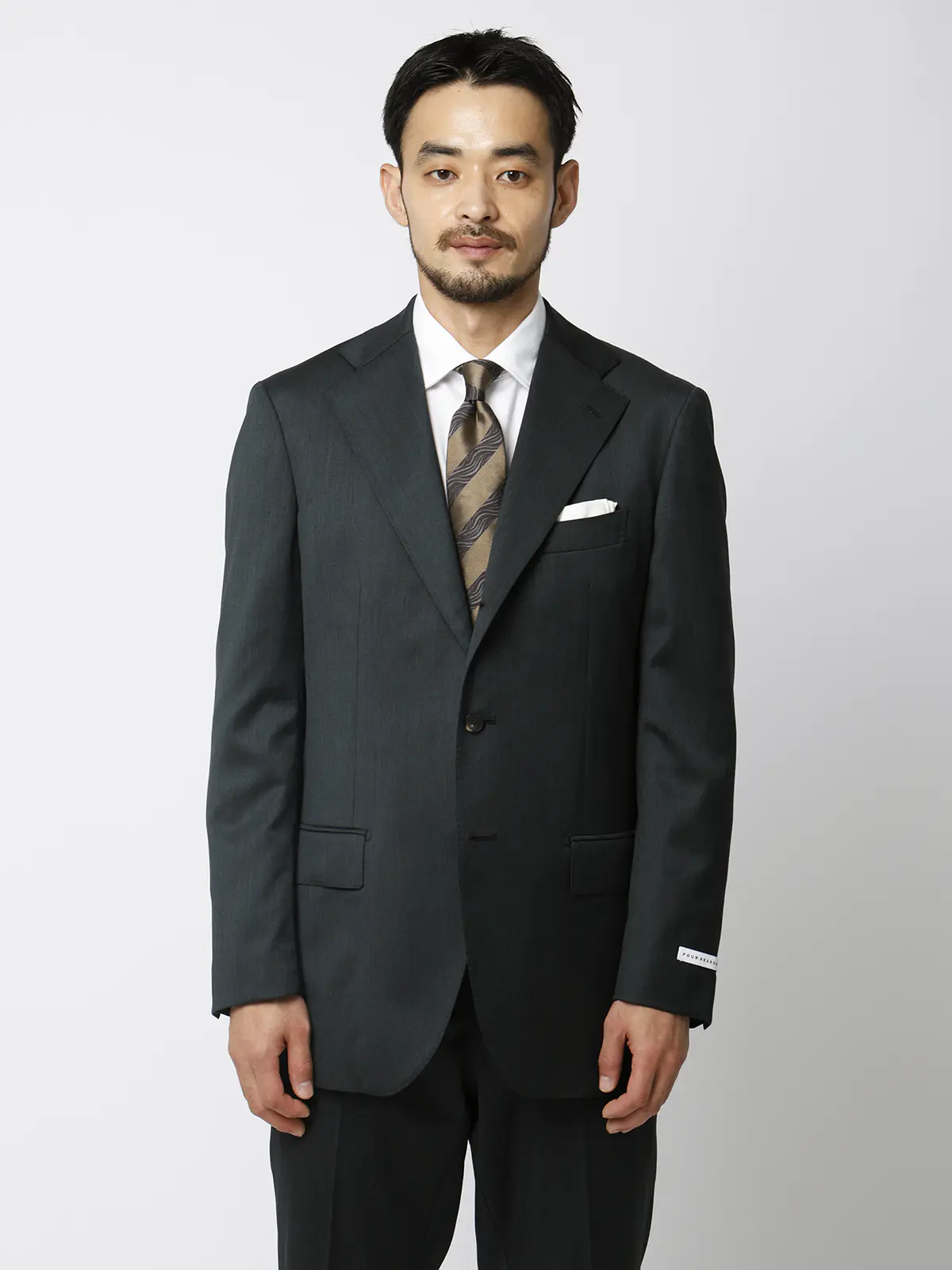 スーツ/3つボタン/無地/TR27 グリーン 体型(DROP):普通 6DROP(A体),身長:165cm