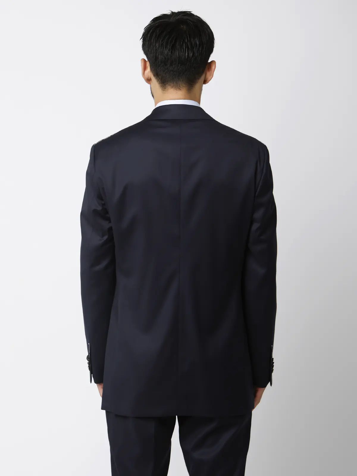 スーツ/3つボタン/無地/TR27 ネイビー 体型(DROP):スリム 8DROP(YA体),身長:165cm