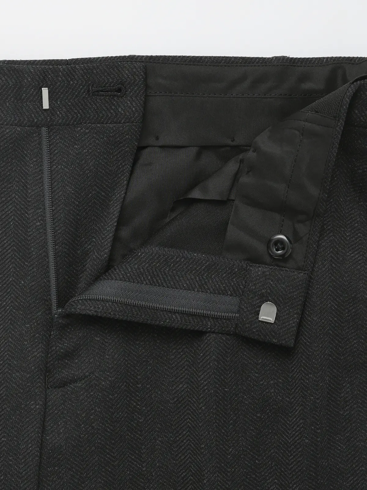 伸びるスーツ~Jersey~/ウォッシャブル/ストレッチ/3つボタン/ヘリンボーン/TR27 グレー 体型(DROP):がっしり 2DROP(BE体),身長:180cm