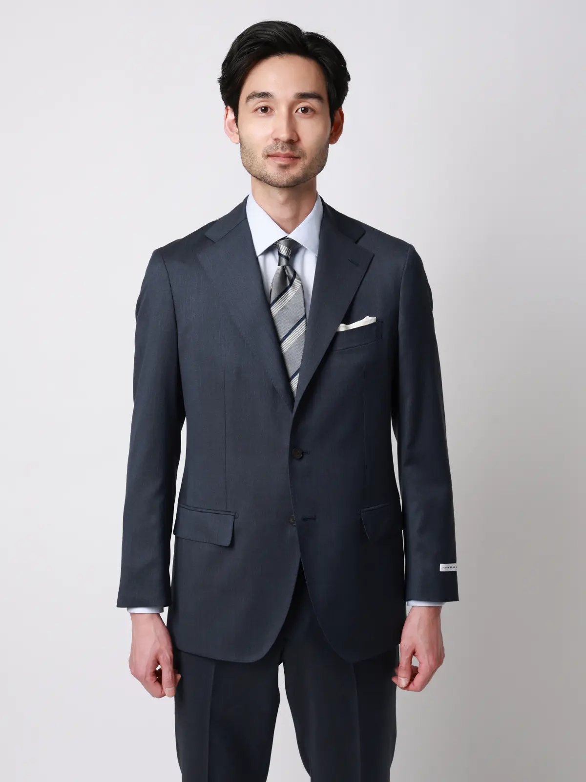 スーツ/3つボタン/Loro Piana 365/無地/TR27 ブルー 体型(DROP):普通 6DROP(A体),身長:165cm