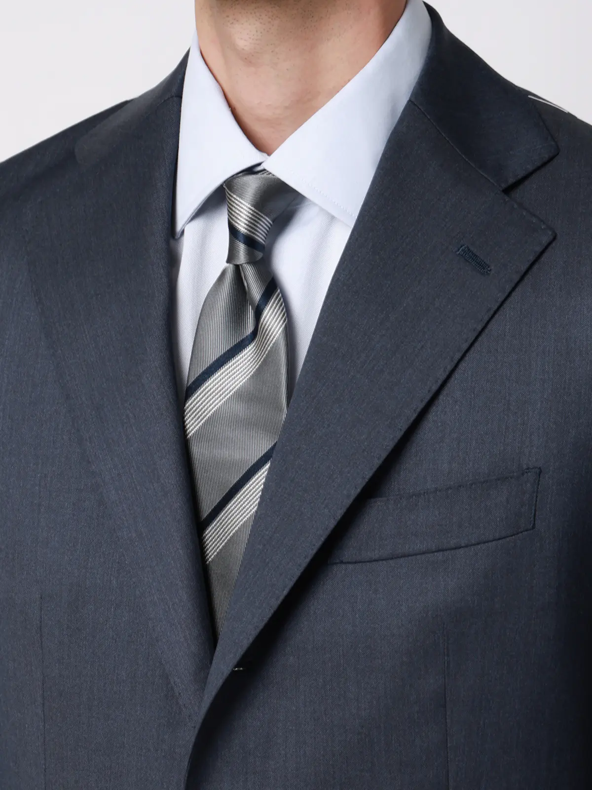 スーツ/3つボタン/Loro Piana 365/無地/TR27 ブルー 体型(DROP):普通 6DROP(A体),身長:165cm