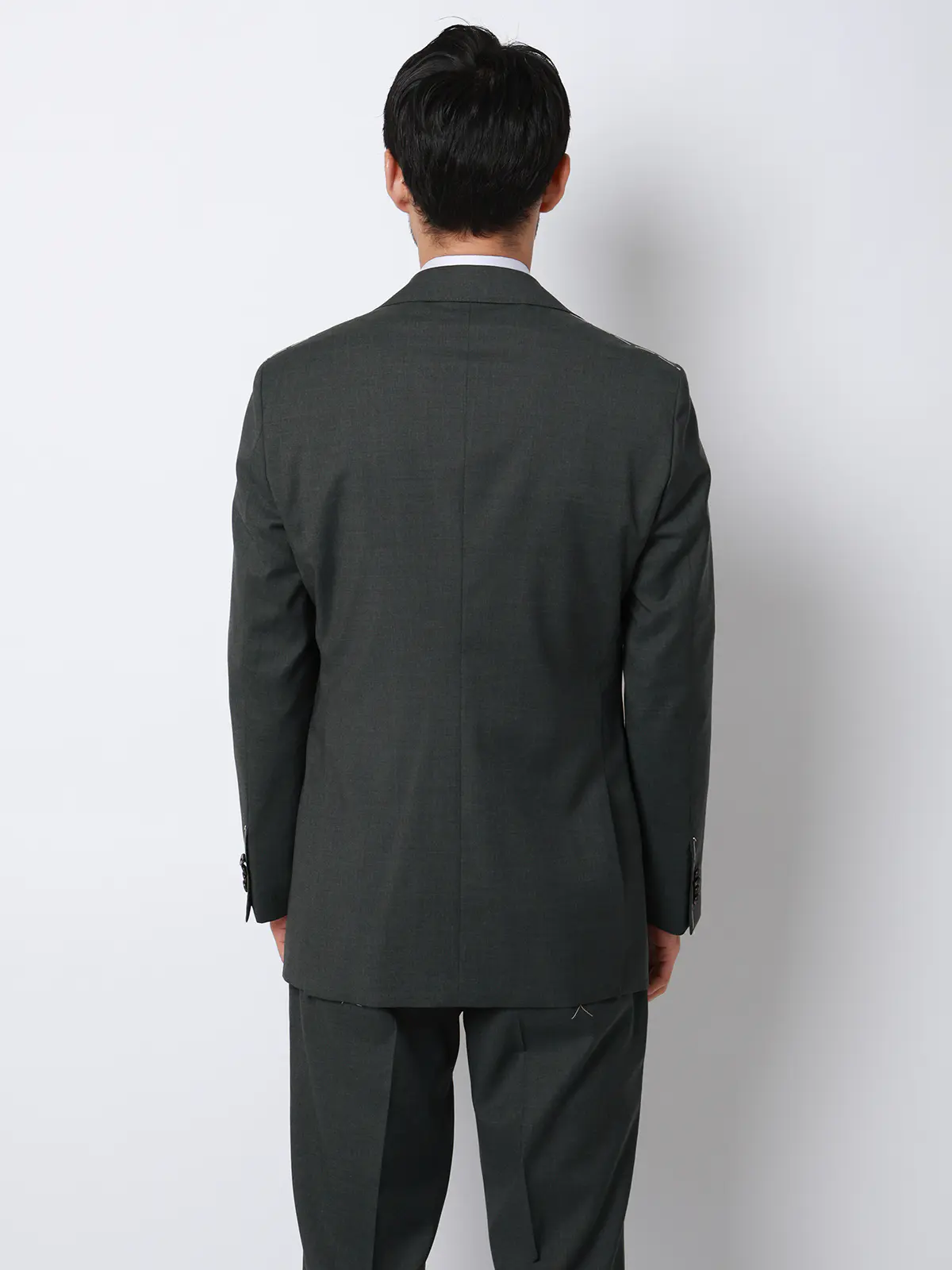 スーツ／3つボタン／REDA／ICE SENSE／無地／TR27 グリーン 体型（DROP):スリム　8DROP(YA体),身長:165cm