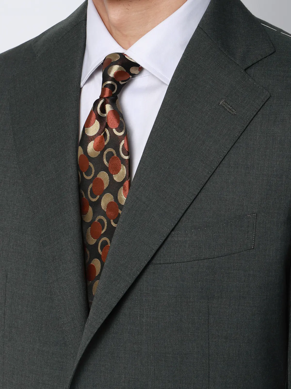 スーツ／3つボタン／REDA／ICE SENSE／無地／TR27 グリーン 体型（DROP):スリム　8DROP(YA体),身長:165cm