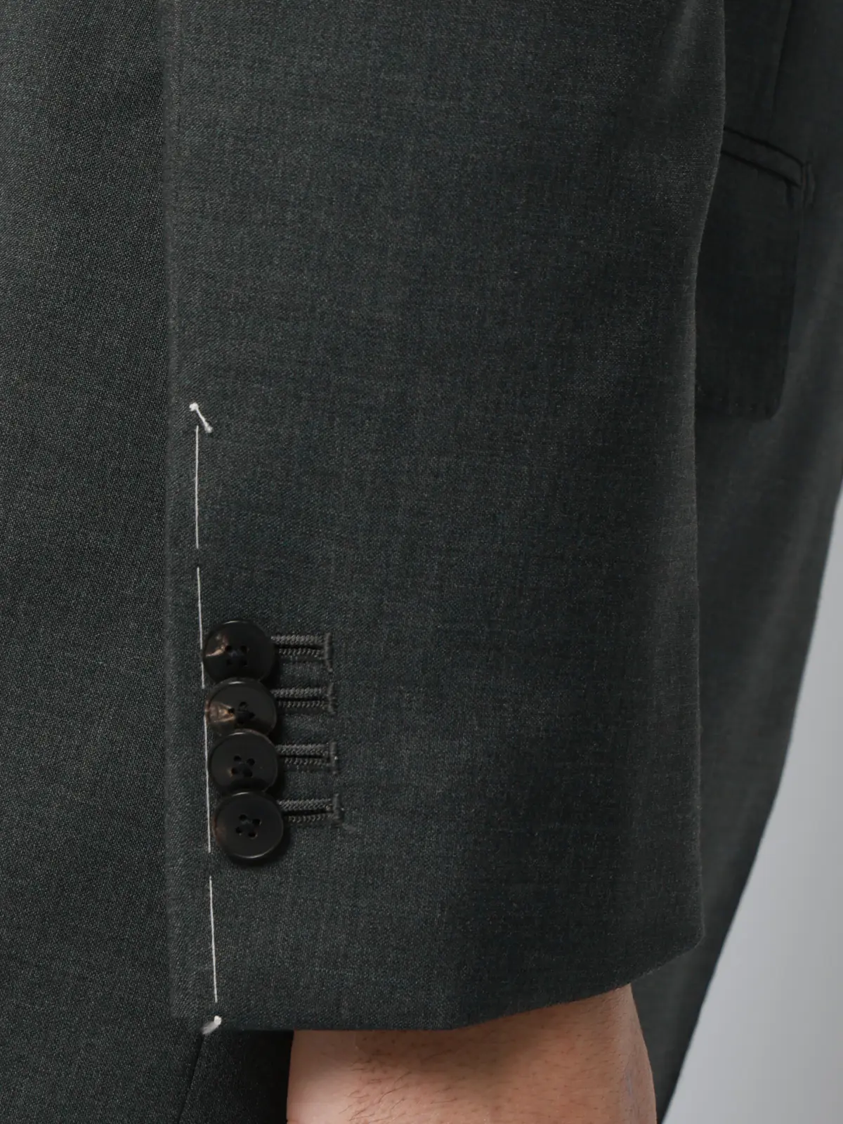 スーツ／3つボタン／REDA／ICE SENSE／無地／TR27 グリーン 体型（DROP):スリム　8DROP(YA体),身長:165cm