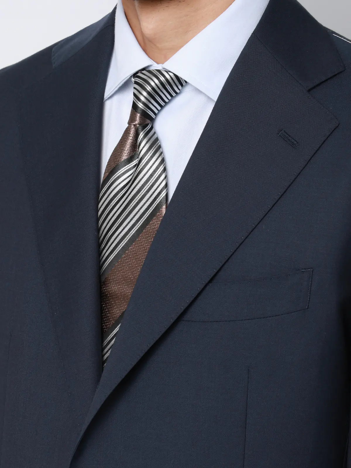 スーツ／3つボタン／REDA／ICE SENSE／無地／TR27 ネイビー 体型（DROP):普通　6DROP(A体),身長:165cm