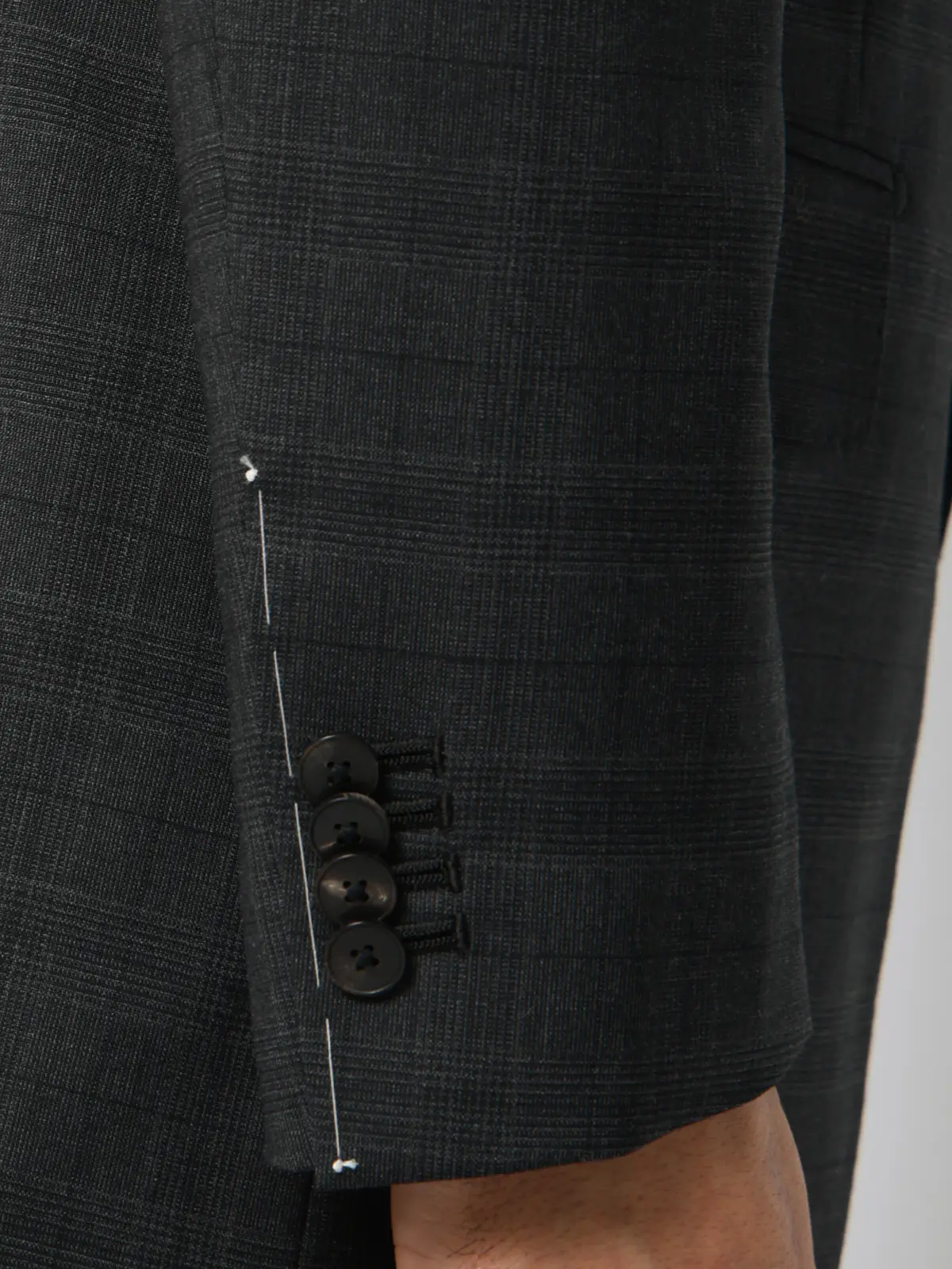 スーツ／3つボタン／REDA／ICE SENSE／グレンチェック／TR27 グレー 体型（DROP):普通　6DROP(A体),身長:165cm