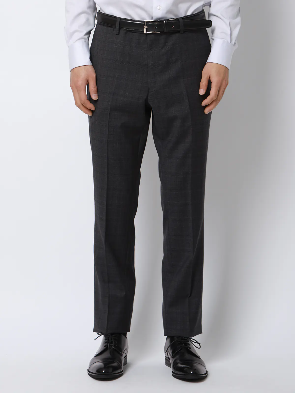 スーツ／3つボタン／REDA／ICE SENSE／グレンチェック／TR27 グレー 体型（DROP):普通　6DROP(A体),身長:165cm