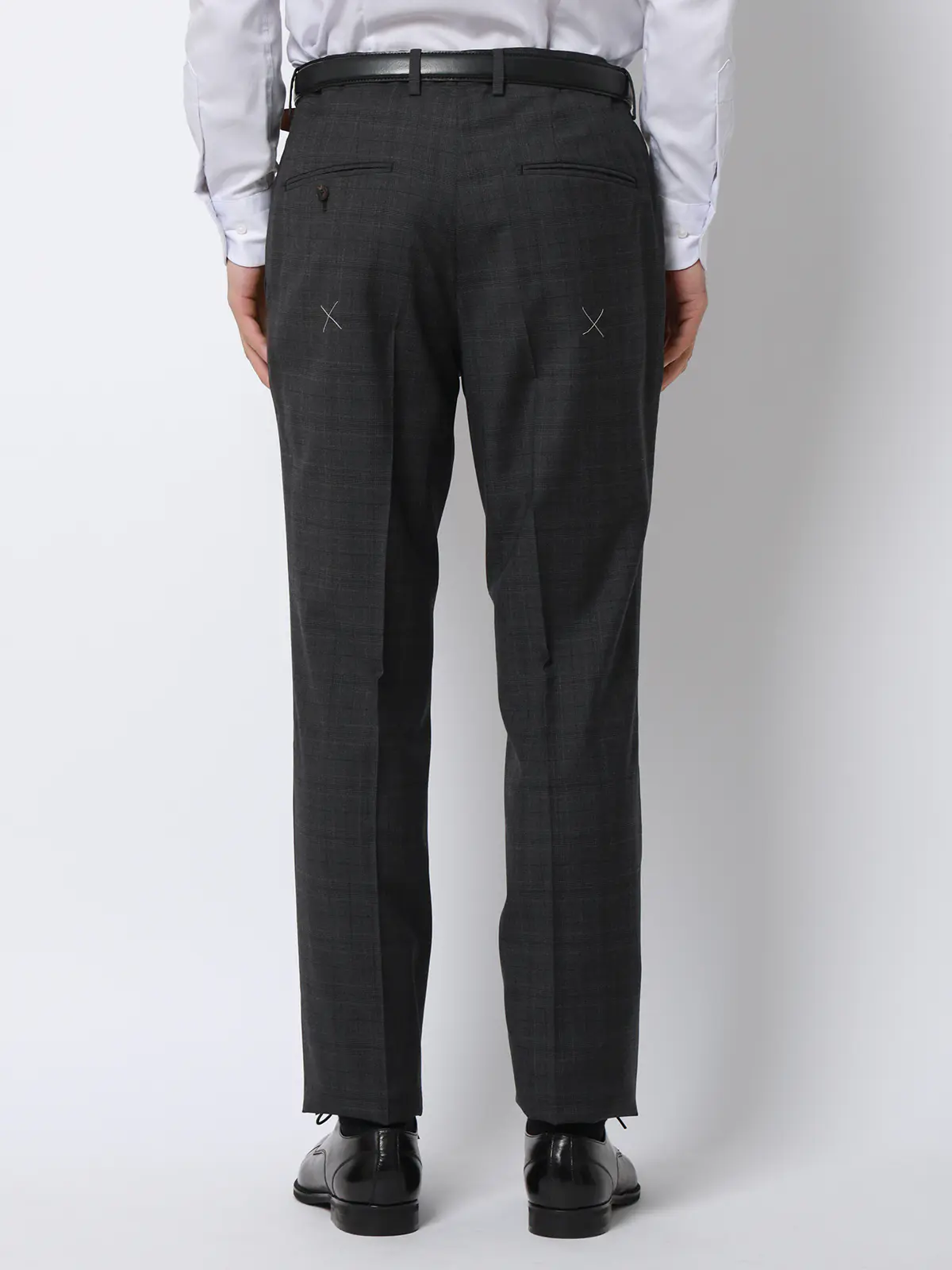 スーツ／3つボタン／REDA／ICE SENSE／グレンチェック／TR27 グレー 体型（DROP):普通　6DROP(A体),身長:165cm