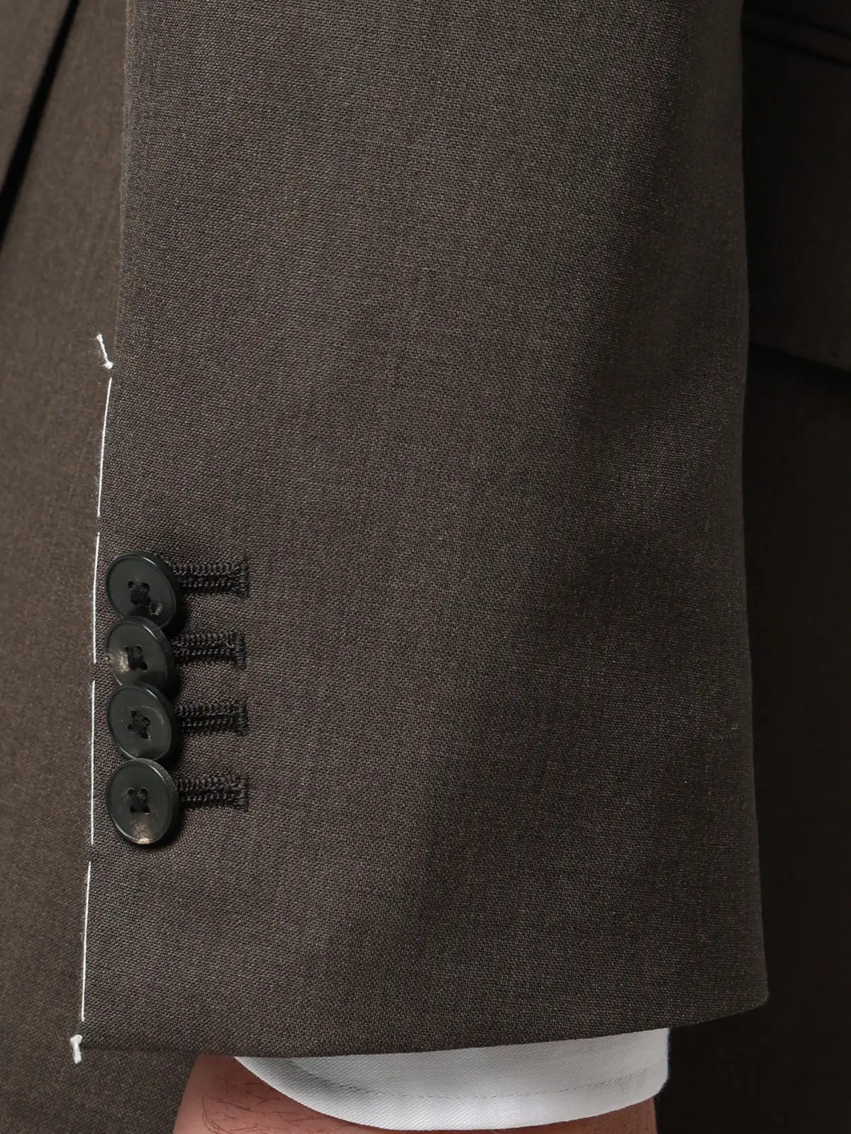 スーツ/3つボタン/TALLIA DI DELFINO/SUPER120'sウールトロピカル/無地/TR27 ブラウン 体型(DROP):スリム 8DROP(YA体),身長:170cm