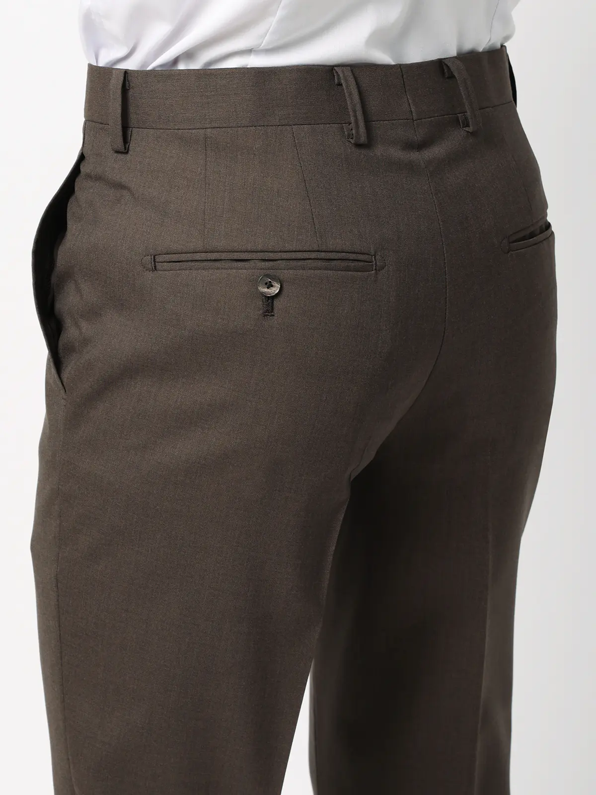 スーツ/3つボタン/TALLIA DI DELFINO/SUPER120'sウールトロピカル/無地/TR27 ブラウン 体型(DROP):スリム 8DROP(YA体),身長:170cm