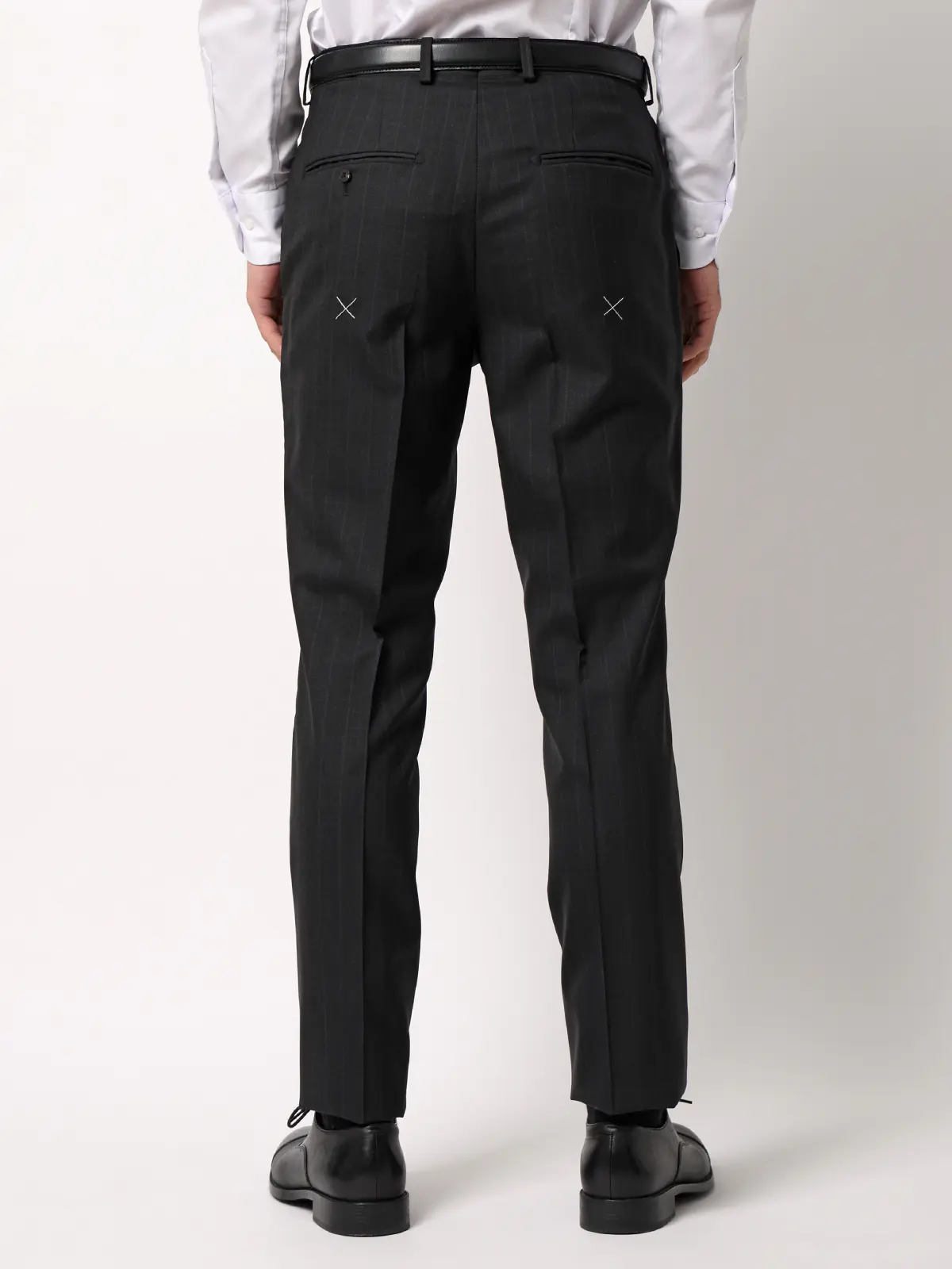 スーツ／3つボタン／TALLIA DI DELFINO／SUPER120'sウールトロピカル／TR27 グレー 体型（DROP):ややがっしり　4DROP(AB体),身長:185cm