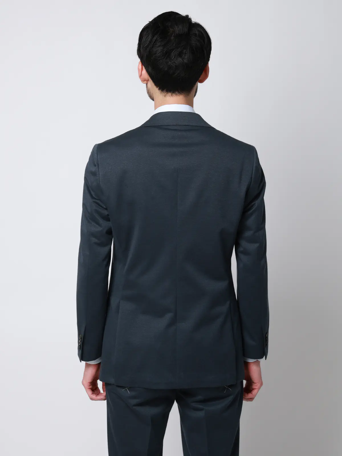 スーツ／ストレッチ／接触冷感／3つボタン／無地／TR27 ブルー 体型（DROP):普通　6DROP(A体),身長:165cm