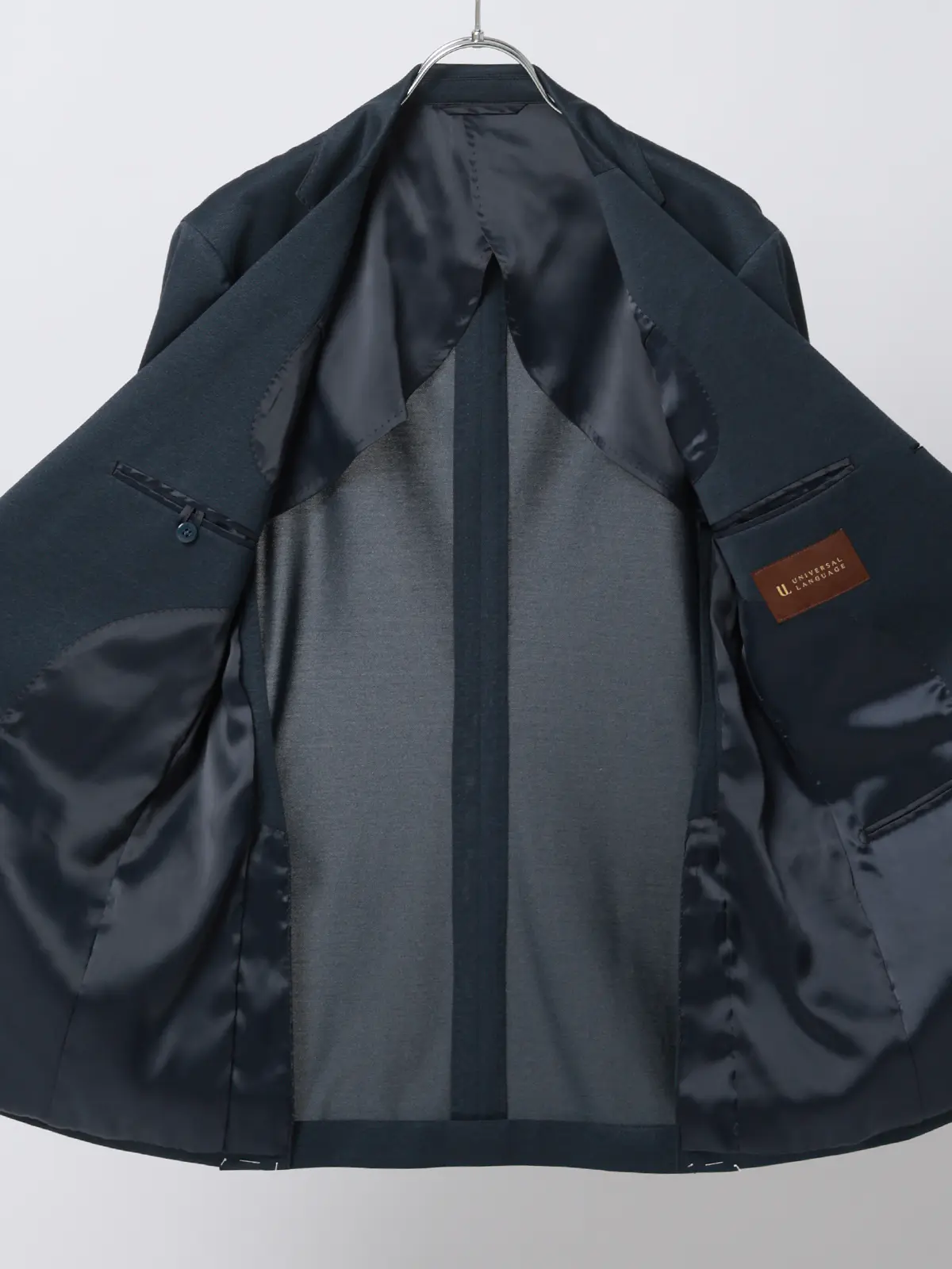 スーツ／ストレッチ／接触冷感／3つボタン／無地／TR27 ブルー 体型（DROP):普通　6DROP(A体),身長:165cm