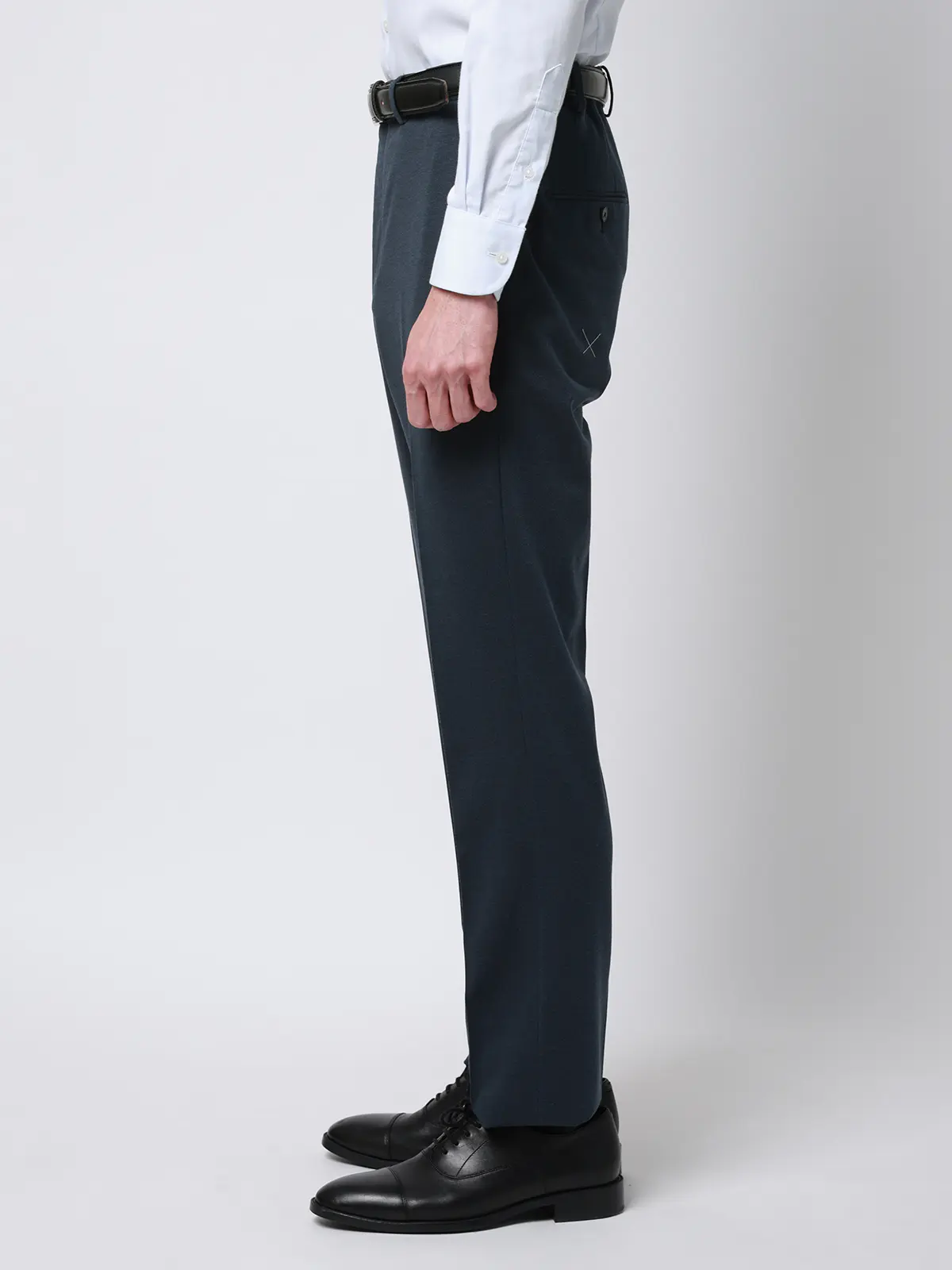 スーツ／ストレッチ／接触冷感／3つボタン／無地／TR27 ブルー 体型（DROP):普通　6DROP(A体),身長:165cm