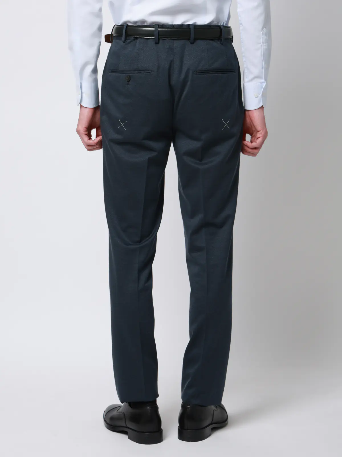 スーツ／ストレッチ／接触冷感／3つボタン／無地／TR27 ブルー 体型（DROP):普通　6DROP(A体),身長:165cm