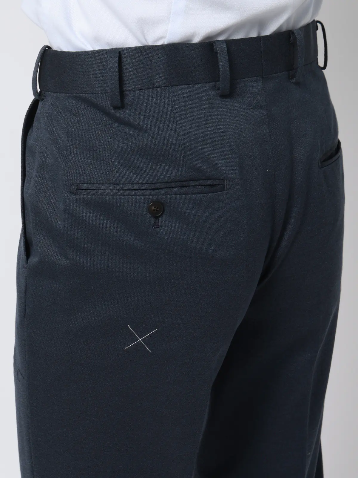 スーツ／ストレッチ／接触冷感／3つボタン／無地／TR27 ブルー 体型（DROP):普通　6DROP(A体),身長:165cm