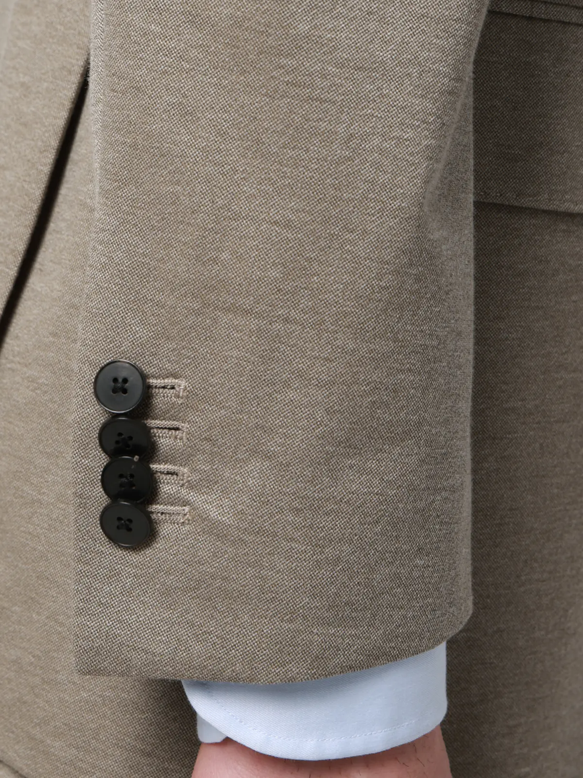 スーツ／ストレッチ／接触冷感／3つボタン／無地／TR27 ベージュ 体型（DROP):普通　6DROP(A体),身長:170cm