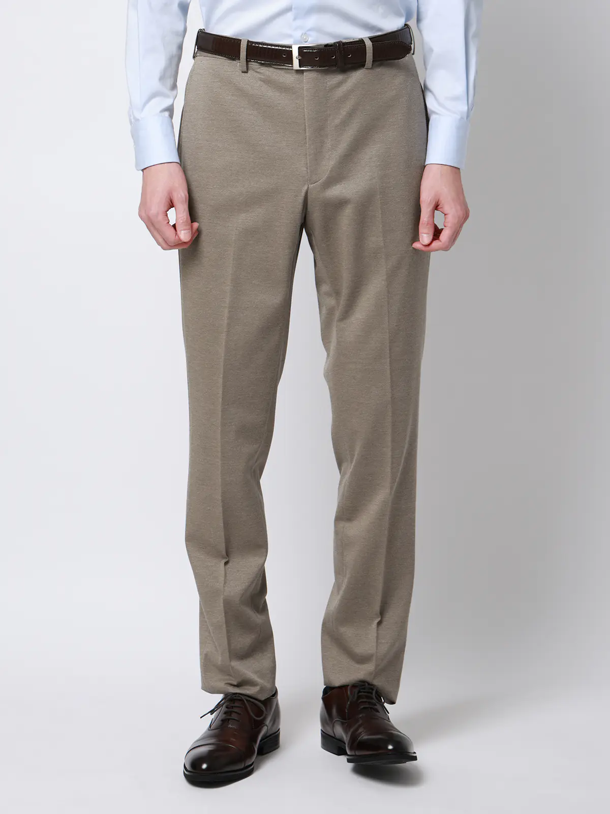 スーツ／ストレッチ／接触冷感／3つボタン／無地／TR27 ベージュ 体型（DROP):普通　6DROP(A体),身長:170cm