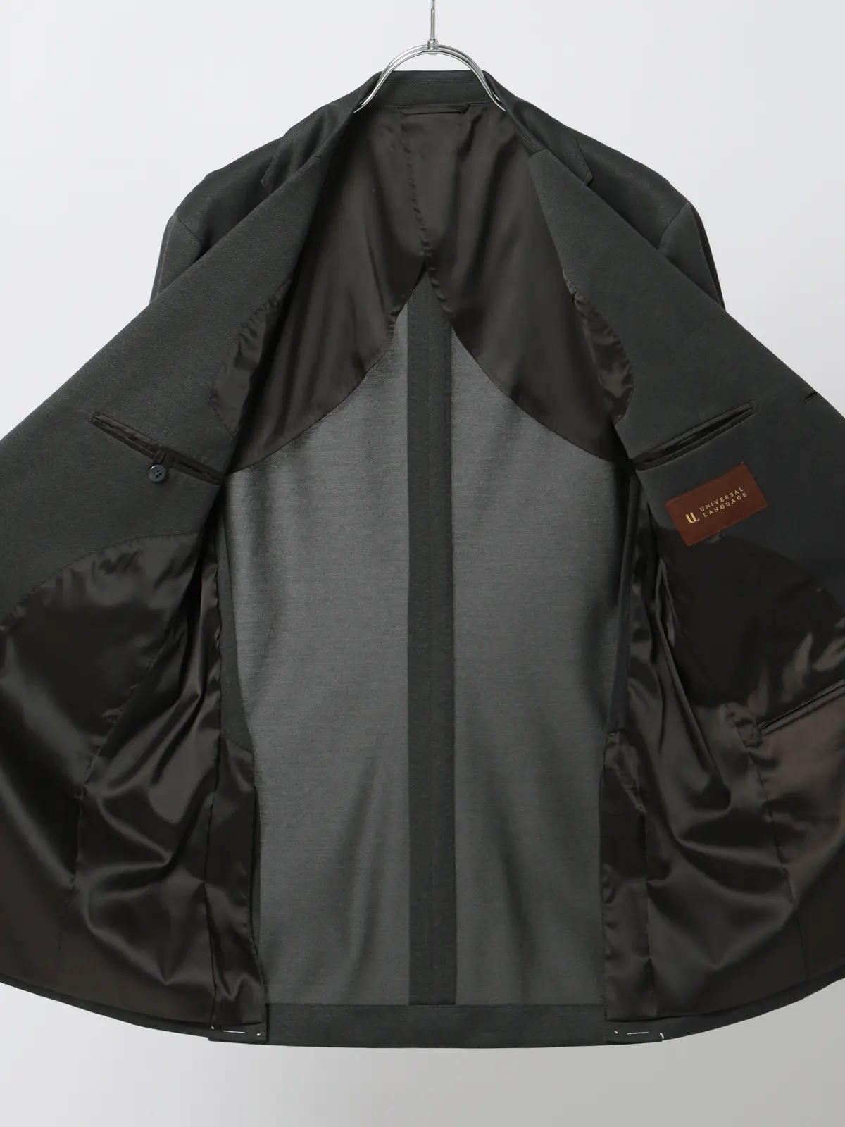 スーツ／ストレッチ／接触冷感／3つボタン／無地／TR27 グレー 体型（DROP):普通　6DROP(A体),身長:165cm