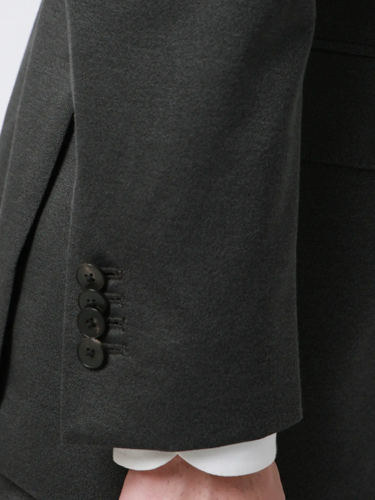 スーツ／ストレッチ／接触冷感／3つボタン／無地／TR27 グレー 体型（DROP):普通　6DROP(A体),身長:165cm