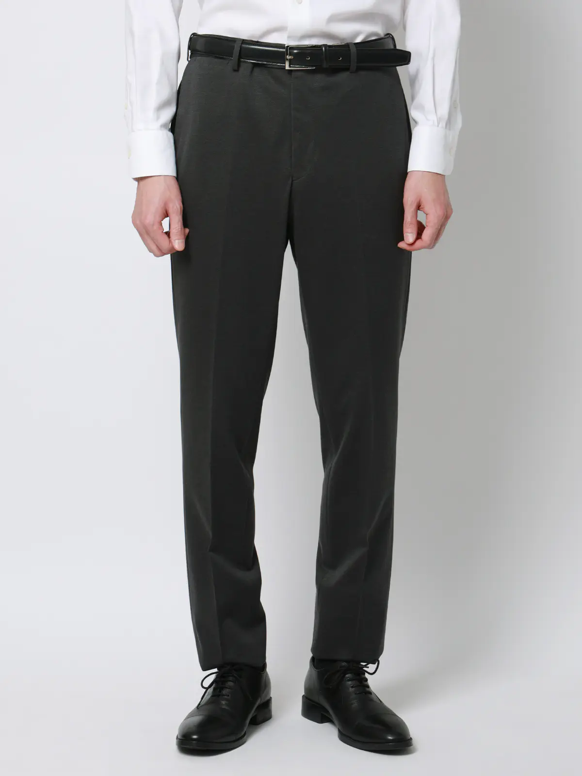 スーツ／ストレッチ／接触冷感／3つボタン／無地／TR27 グレー 体型（DROP):普通　6DROP(A体),身長:165cm