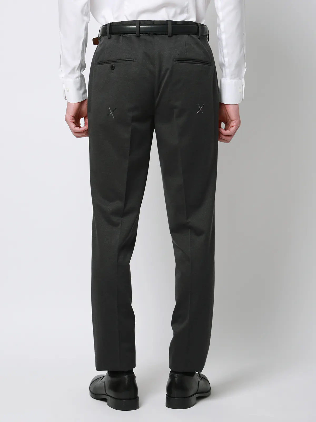 スーツ／ストレッチ／接触冷感／3つボタン／無地／TR27 グレー 体型（DROP):普通　6DROP(A体),身長:165cm