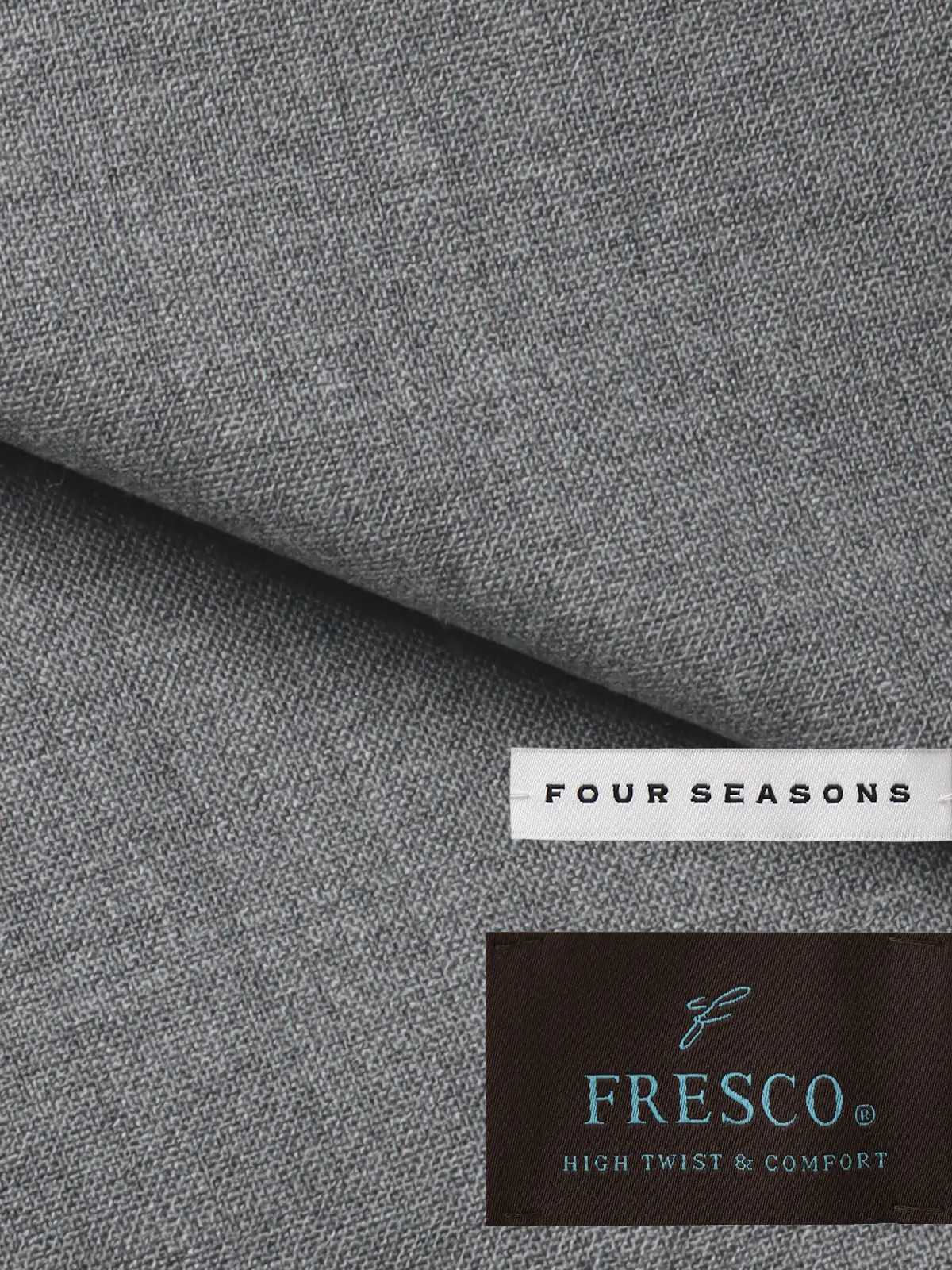 スーツ／3つボタン／FRESCO／HAND MADE／無地／TR27 ライトグレー 体型（DROP):スリム　8DROP(YA体),身長:160cm