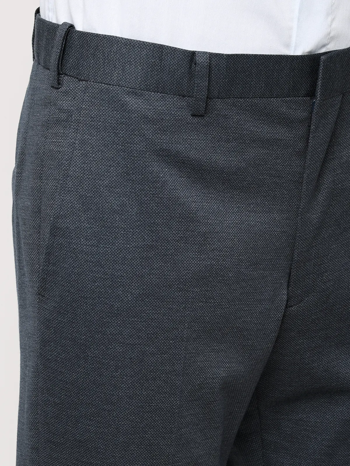 伸びるスーツ～Jersey～／ウォッシャブル／ストレッチ／3つボタン／織柄／TR27 ブルー 体型（DROP):スリム　8DROP(YA体),身長:160cm