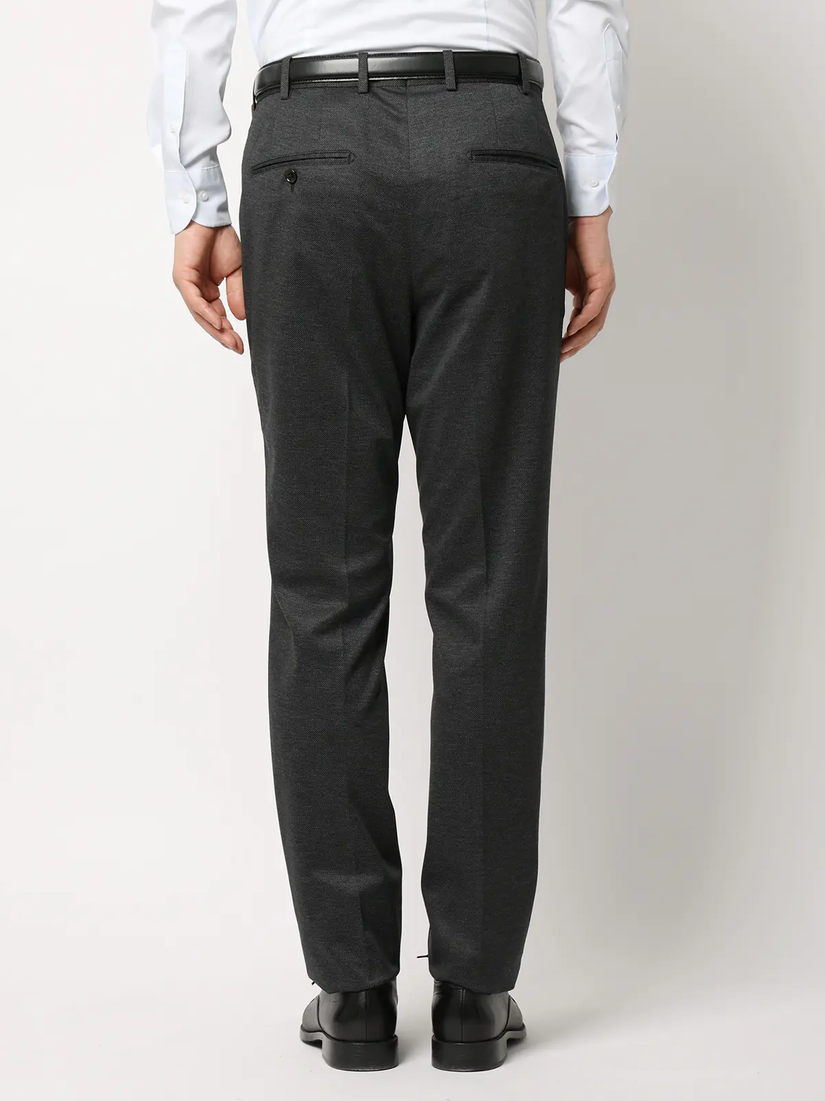 伸びるスーツ～Jersey～／ウォッシャブル／ストレッチ／3つボタン／織柄／TR27 グレー 体型（DROP):スリム　8DROP(YA体),身長:160cm