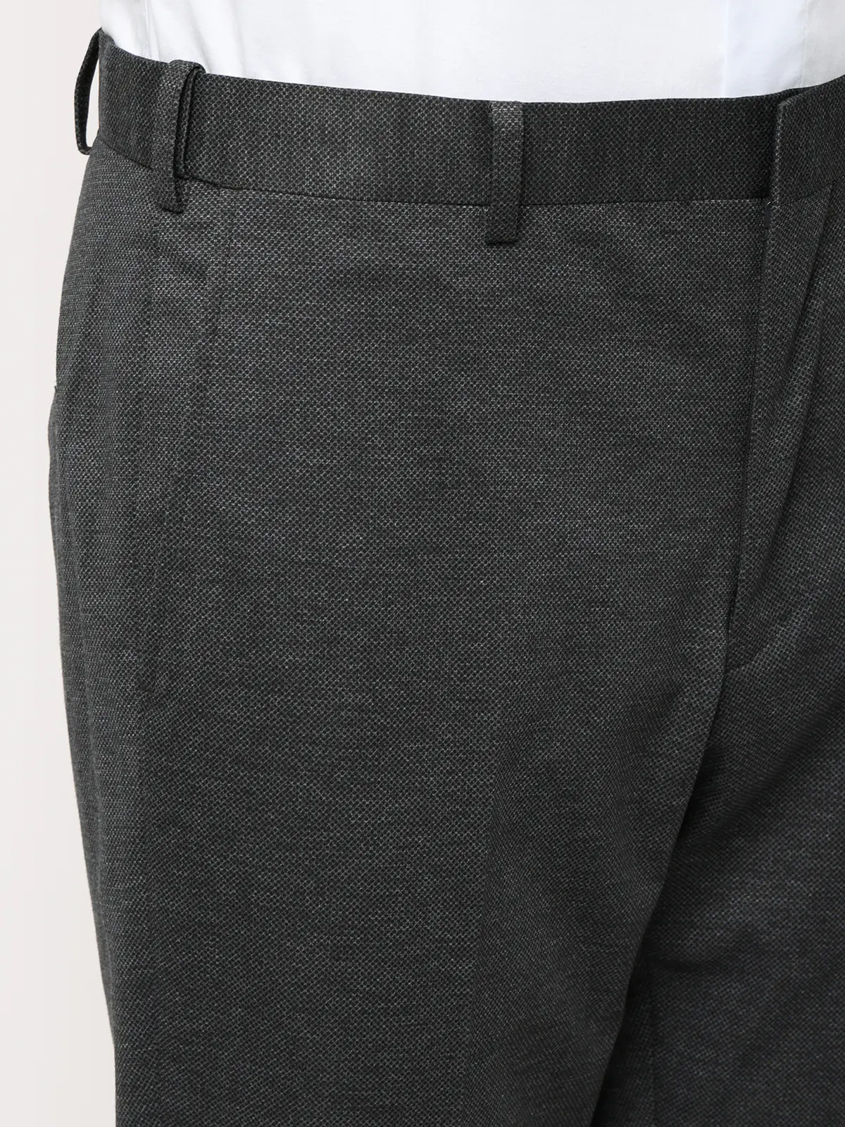 伸びるスーツ～Jersey～／ウォッシャブル／ストレッチ／3つボタン／織柄／TR27 グレー 体型（DROP):スリム　8DROP(YA体),身長:160cm