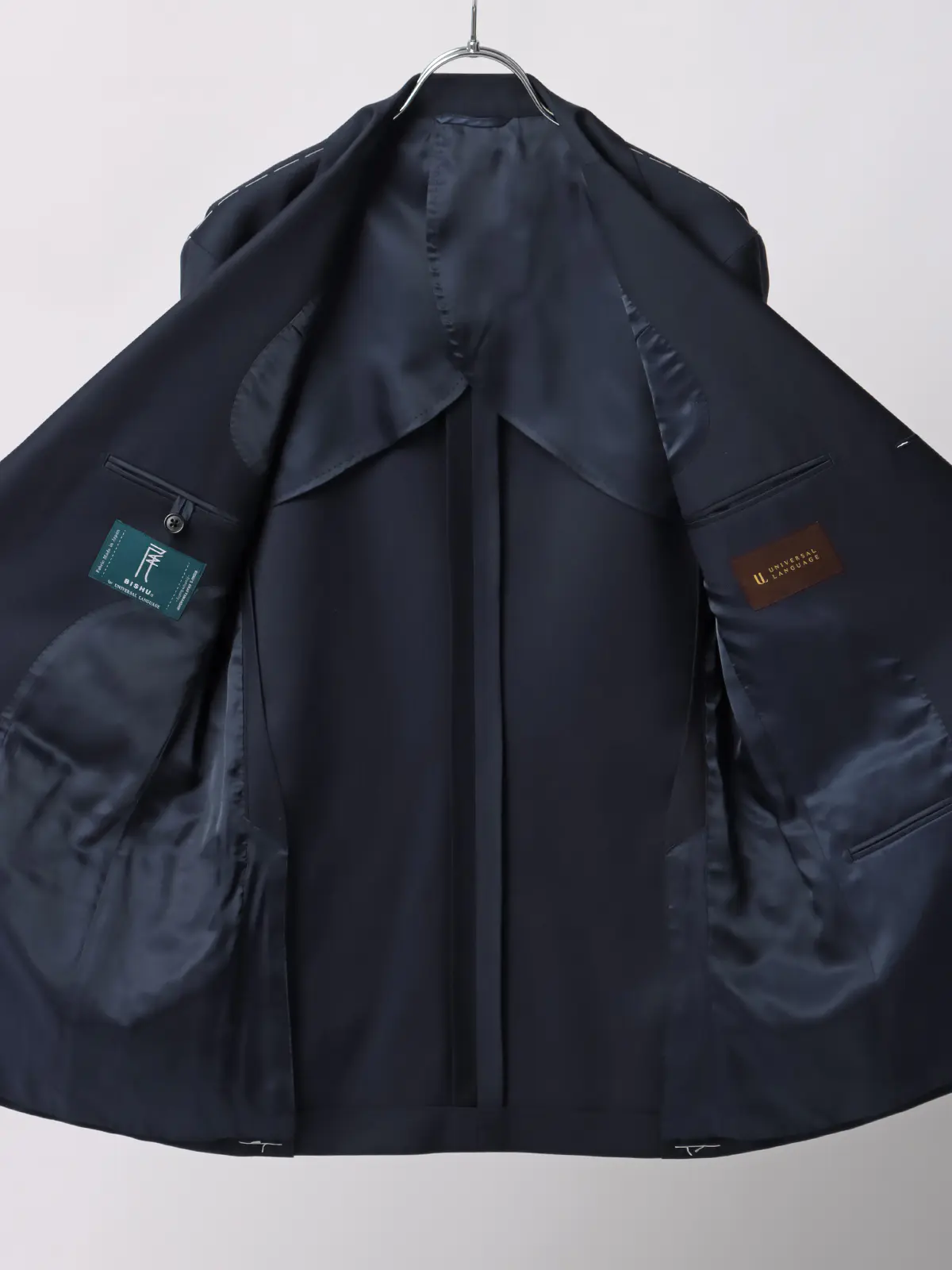 スーツ／スリーピース／3つボタン／尾州／無地／TR27 ブルー 体型（DROP):スリム　8DROP(YA体),身長:160cm