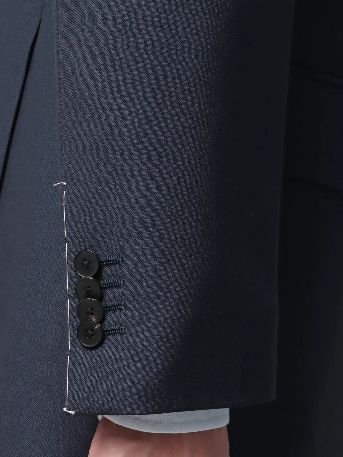 スーツ／スリーピース／3つボタン／尾州／無地／TR27 ブルー 体型（DROP):スリム　8DROP(YA体),身長:160cm