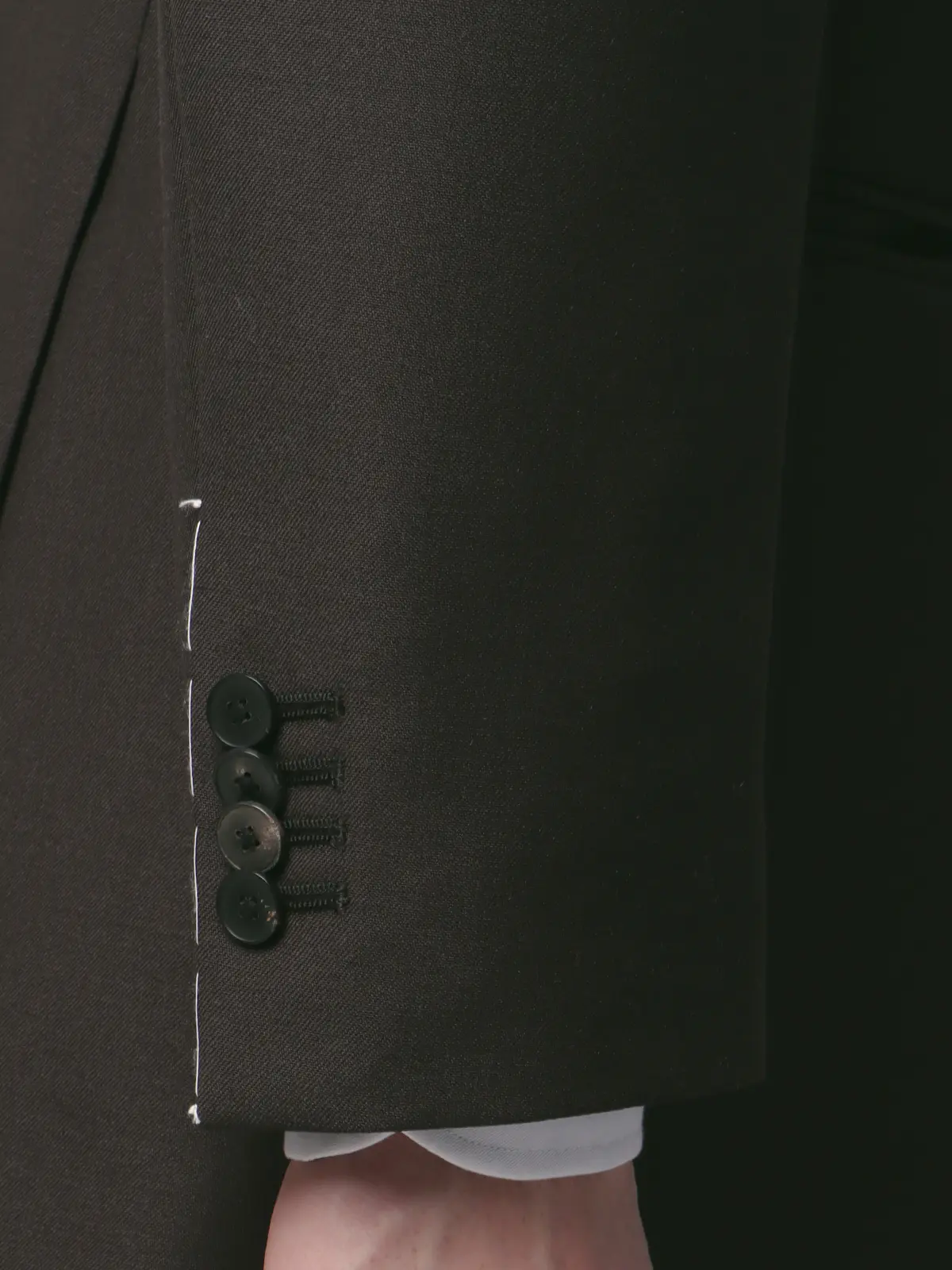 スーツ/スリーピース/3つボタン/尾州/無地/TR27 ブラウン 体型(DROP):スリム 8DROP(YA体),身長:165cm