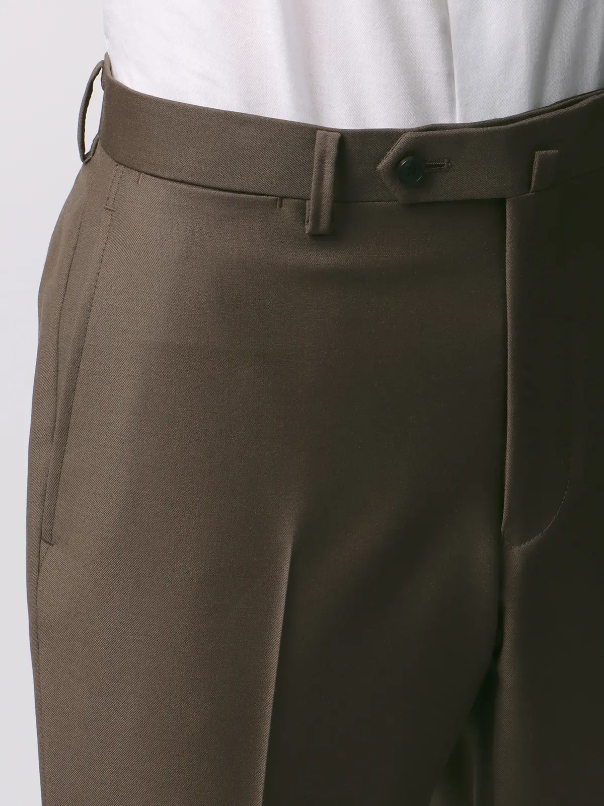 スーツ／スリーピース／3つボタン／尾州／無地／TR27 ベージュ 体型（DROP):スリム　8DROP(YA体),身長:160cm