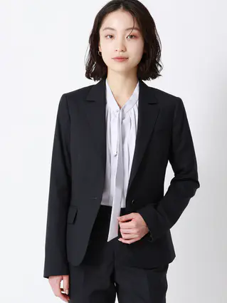 ＷＯＯＬＢＬＥＮＤストレッチウォッシャブル　シャドージャケット