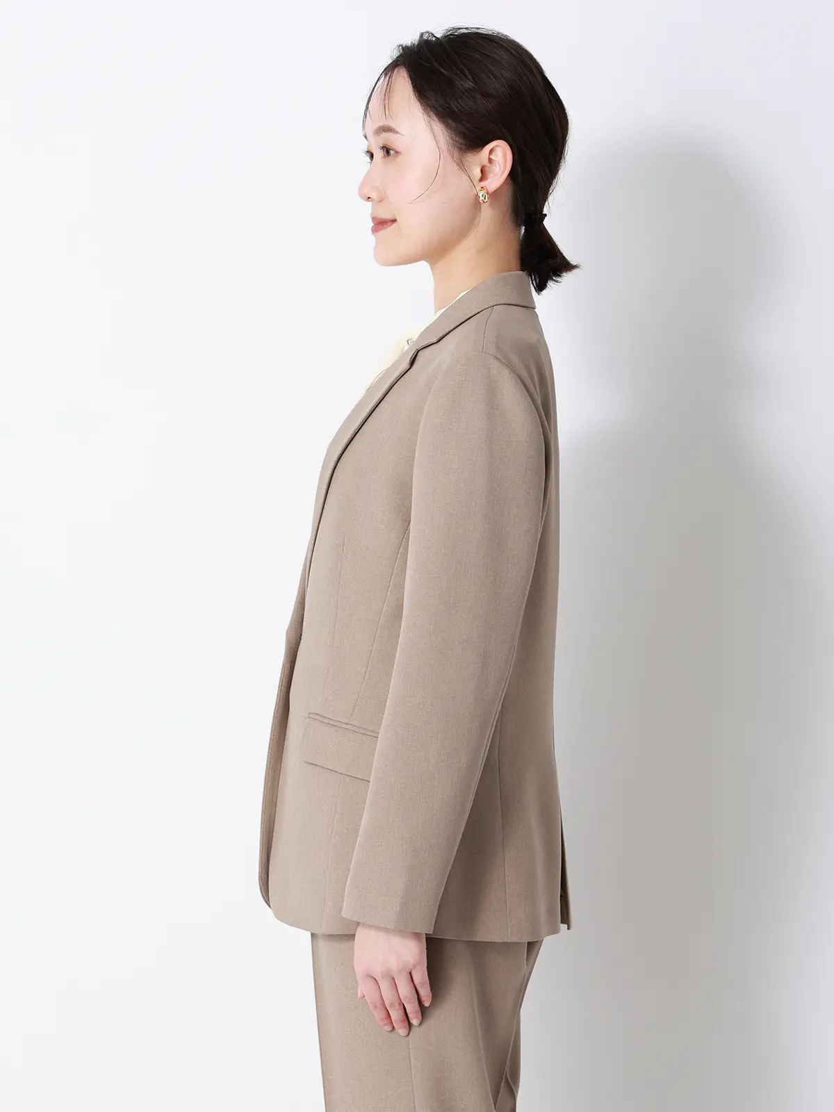 みんなのスーツ／ジャケット／ウォッシャブル／PRESTIGE TECHNOLOGY ベージュ S