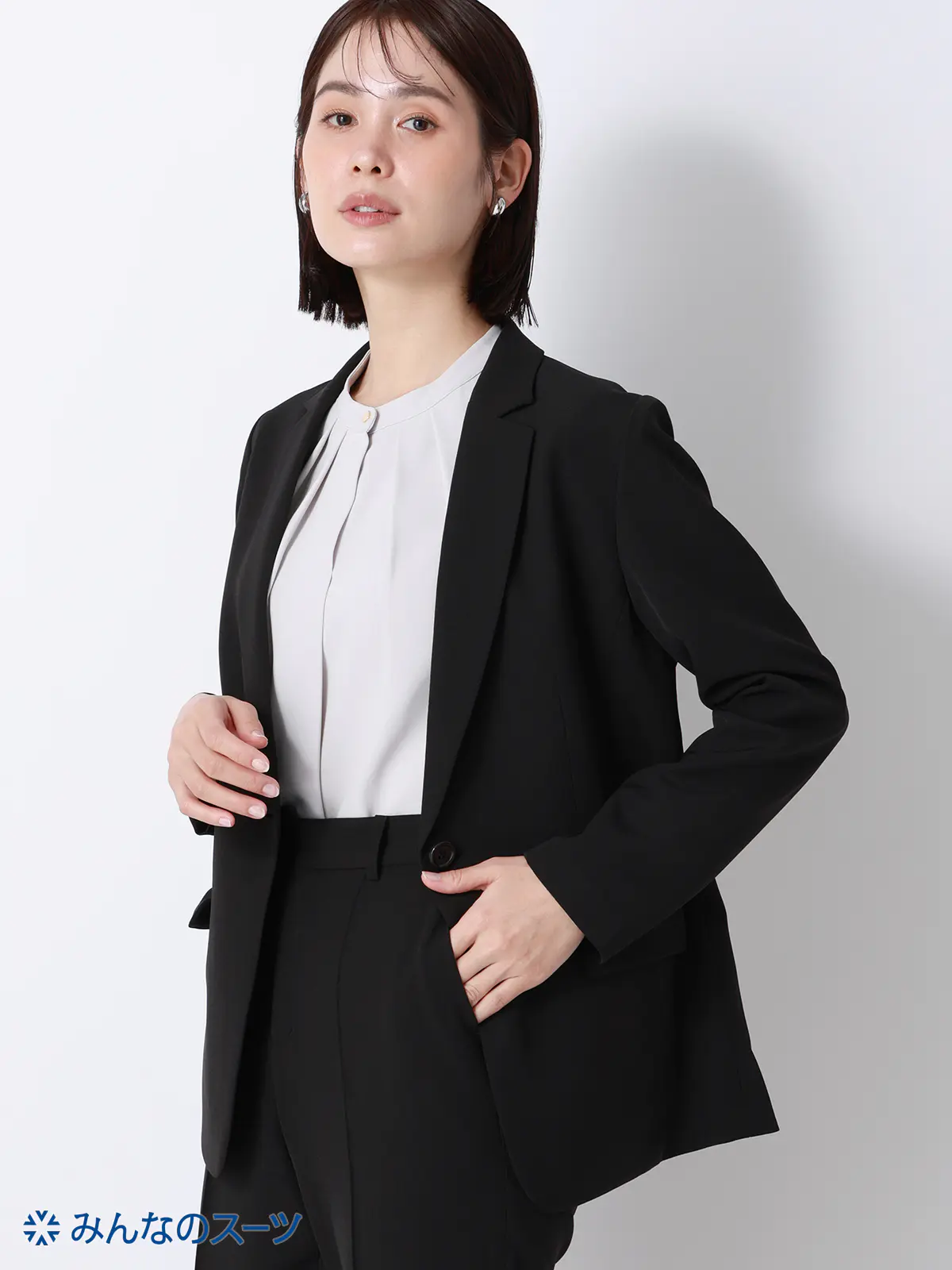 みんなのスーツ／ジャケット／ウォッシャブル／PRESTIGE TECHNOLOGY ブラック S