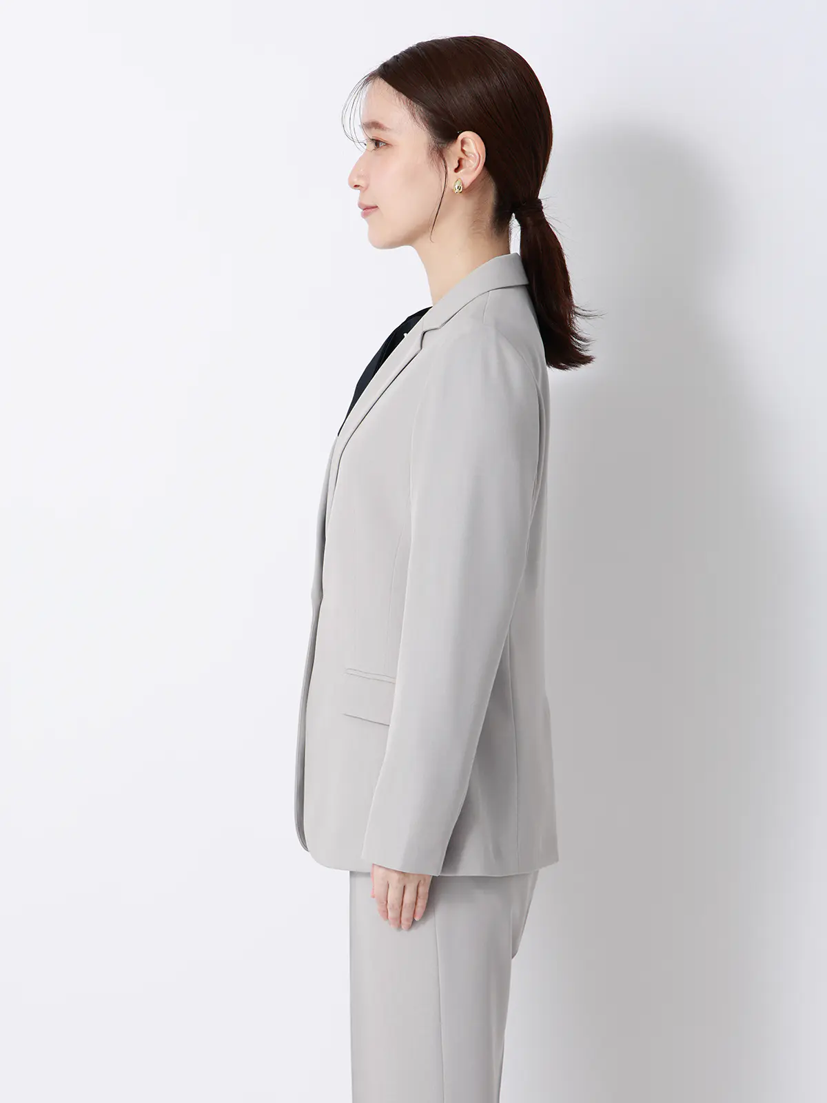 みんなのスーツ／ジャケット／ウォッシャブル／PRESTIGE TECHNOLOGY ライトグレー L